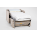 Poltrona letto materasso spessore 18 cm.
