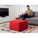 Pouf letto di qualità, sfoderabile, Mod. 46BCL